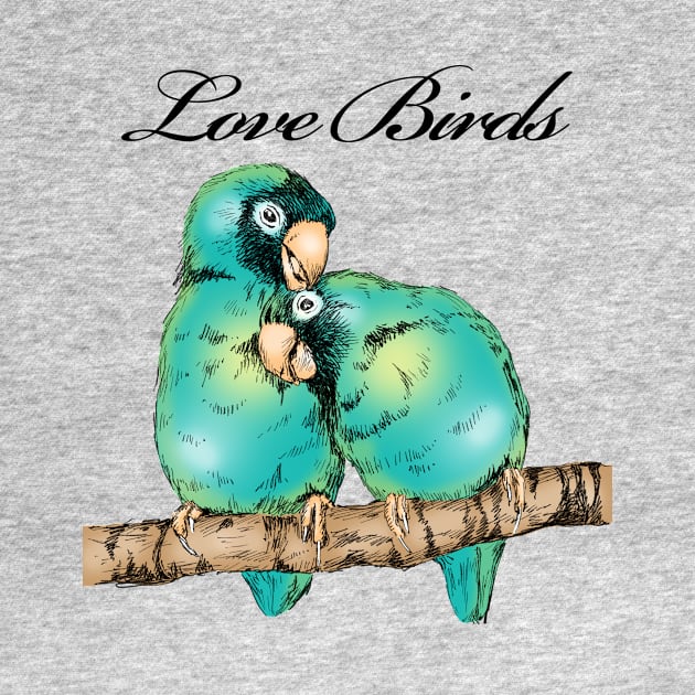 Love Birds by rachelsfinelines